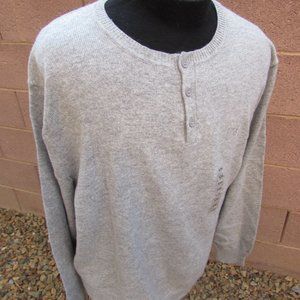 NWT Men's Ruffian sweater - Size XXL Light grey heather color-Lot1B